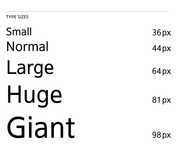 What is type size in typography